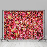 Aperturee - Colorful Flower Buds Floral Valentines Day Backdrop